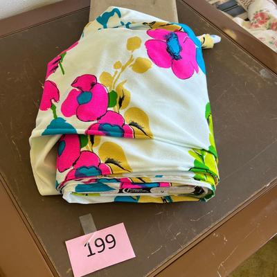 Bolt of Vintage 60s Flower fabric