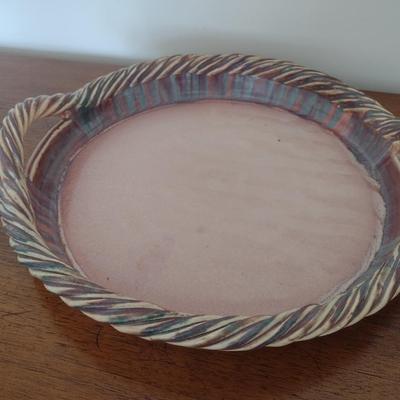 Large Brown's Pottery Arden, NC Pottery Serving Platter