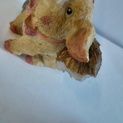 Set of Six Pig angel figures