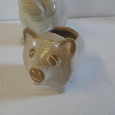 Pig figures White Pig family, large pig, funny face pig, and more
