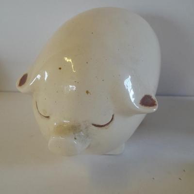 Pig figures White Pig family, large pig, funny face pig, and more