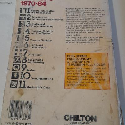 Three Auto mechanics repair books Chrysler, Plymouth, Dodge, Duster, Sundance, Datsun, Nissan 70-90's