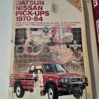 Three Auto mechanics repair books Chrysler, Plymouth, Dodge, Duster, Sundance, Datsun, Nissan 70-90's
