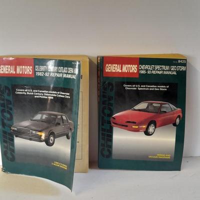Two General Motors Chilton's manual Auto mechanic books 1982-1992 and Celebrity / Century
