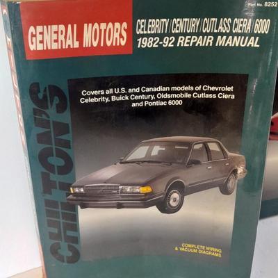Two General Motors Chilton's manual Auto mechanic books 1982-1992 and Celebrity / Century