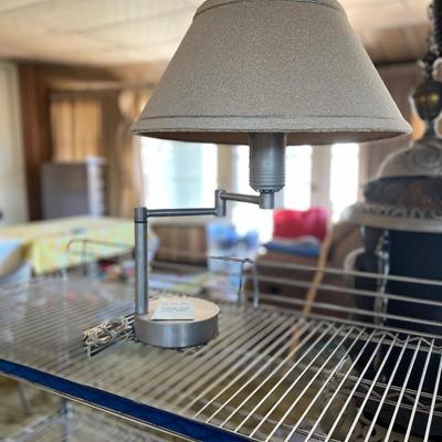 Adjustable desk table lamp with shade