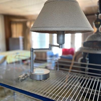 Adjustable desk table lamp with shade