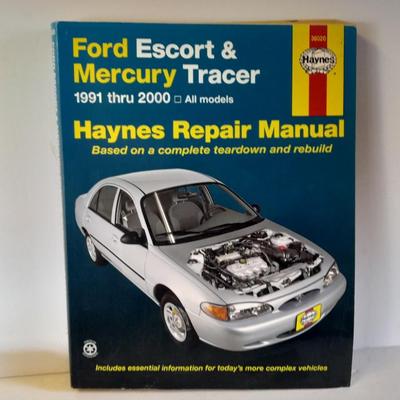 Two Ford Auto mechanic books, Chilton's Taurus / Sable and Haynes Ford Escort & Mercury Tracer