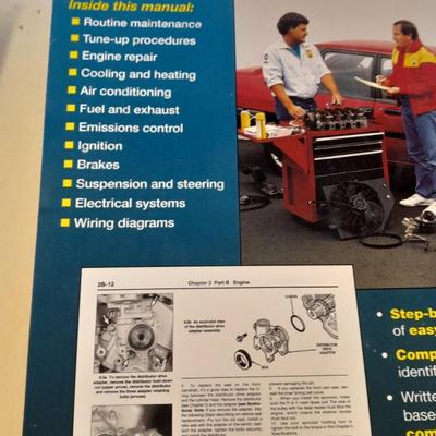 Two Ford Auto mechanic books, Chilton's Taurus / Sable and Haynes Ford Escort & Mercury Tracer