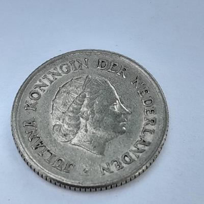 1950 and 1971 Netherland -- Netherlanden .25 cent coins