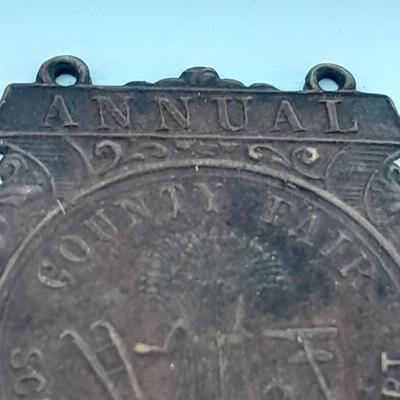 Vintage Annual County Fair Science, Agriculture and Art metal badge