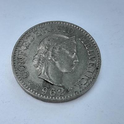 Two Switzerland 10 Rappen Coins 1955 & 1962