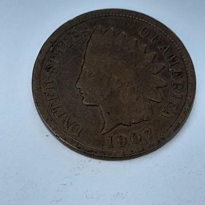 1907 US Indian head cent