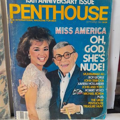 Penthouse Back issue Magazines Madonna, Samantha Fox, Jackie Collins, and more
