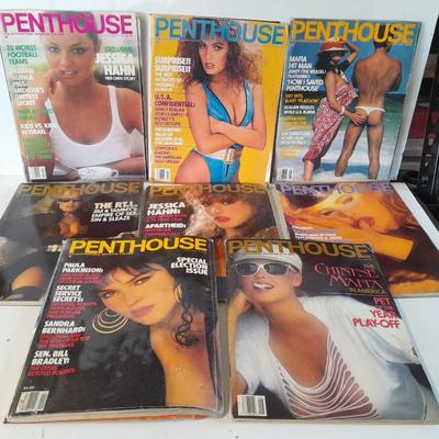 Penthouse Back issue Magazines Jessica Hahn, Paula Parkinson, Mafia Hit man, and more