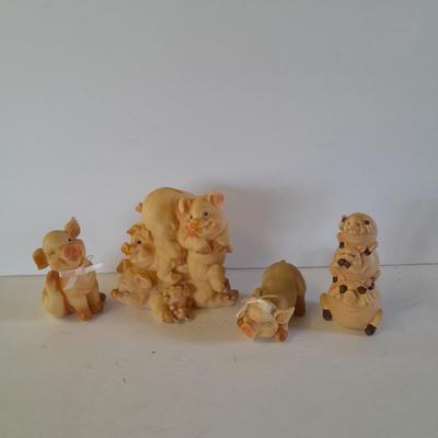 Collectible Pig figures pig piles!