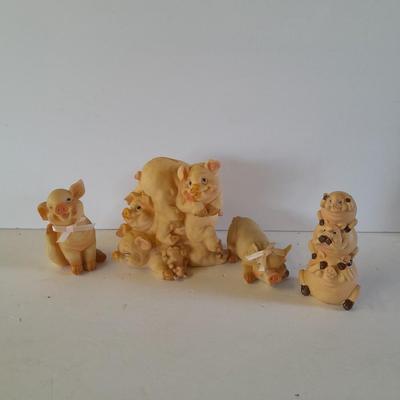 Collectible Pig figures pig piles!