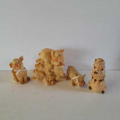 Collectible Pig figures pig piles!