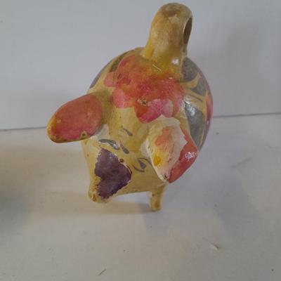 Floral piggy banks, Mexico art