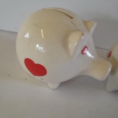 Three souvenir Piggy banks - New York - San Franscico - Colorado