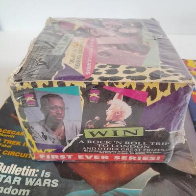 Unopened proset Super stars Musi cards, Rock, pop, and Rap stars and back issue magazines