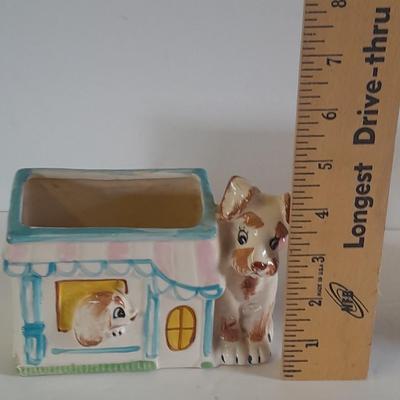 Vintage Miss Piggy Tastesetter Sigma mug and Ceramic dog planter box