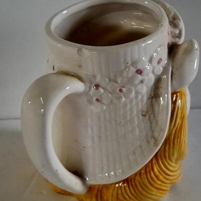 Vintage Miss Piggy Tastesetter Sigma mug and Ceramic dog planter box