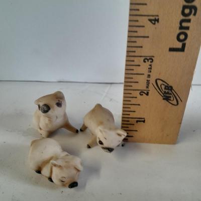 Photographer pig figure, Photo frame country pigs, and other pig figures