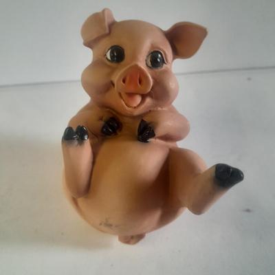 Norcrest pig acrobat's duo with additional pig figures