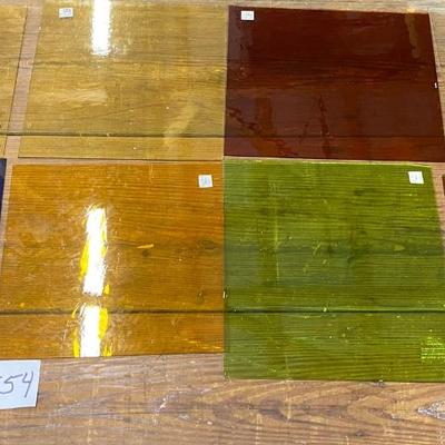 8 Pieces of Stained Glass