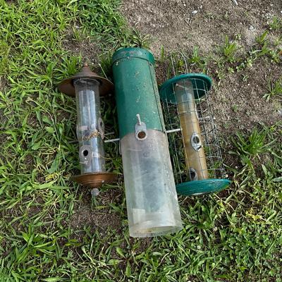 896 Lot of Three Bird Feeders