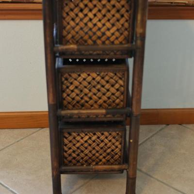 Storage Rack With Three Baskets