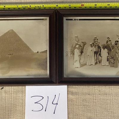 Vintage Pyramid and Camel Riders