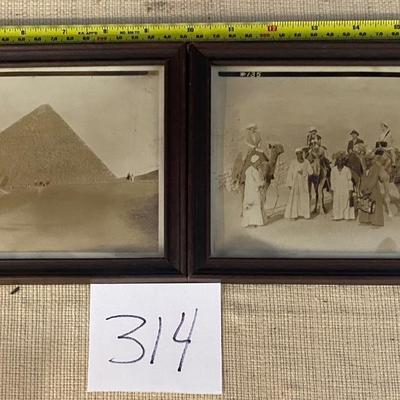 Vintage Pyramid and Camel Riders