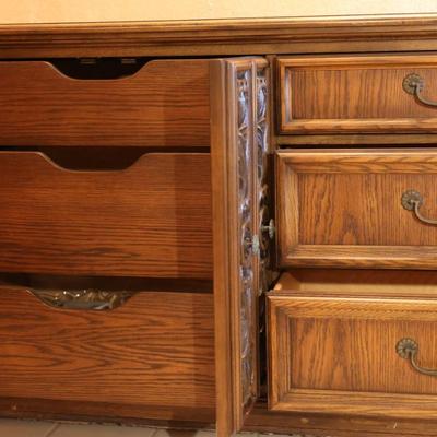 Long Dresser With Beautiful Wood Work