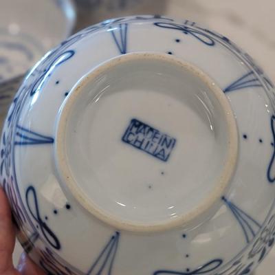 11 Cobalt Blue and White Rice /Soup Bowl