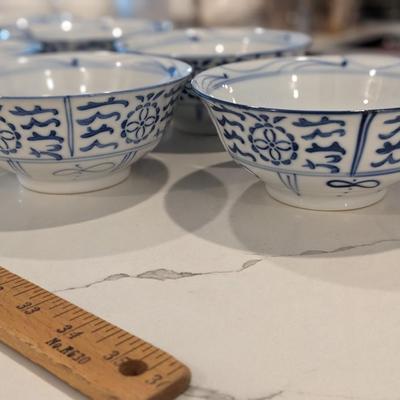 11 Cobalt Blue and White Rice /Soup Bowl