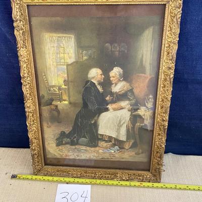 Vintage Washington Farewell to his Mother