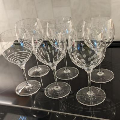 6 VILLEROY & BOCH Crystal Balloon Wine Glasses