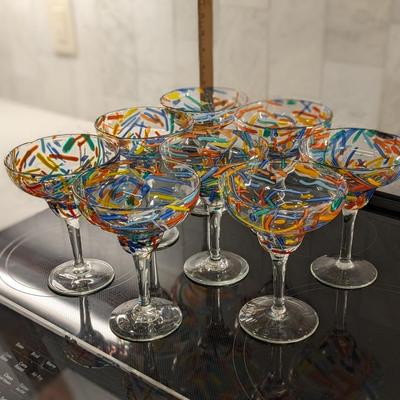 8 Confetti Margherita Glasses