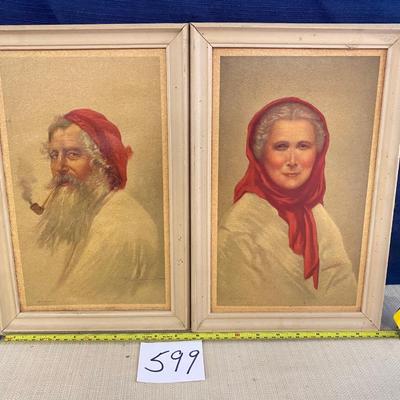 Vintage Old Man and Woman