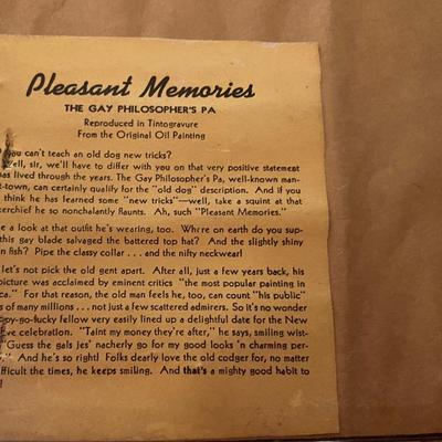 Vintage Pleasant Memories