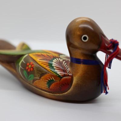 Wedding Ducks - Carved Wood & Hand Painted Ducks