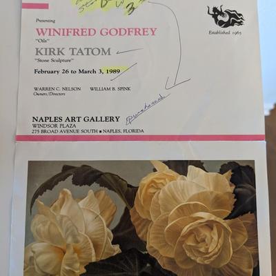 Incredible, Original Kirk Tatom Utah Alabaster "Bird with 3 Iris'" Sculpture