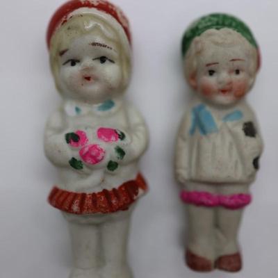 Miniature Vintage Japanese Bisque/Penny Dolls