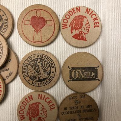Wooden nickels galore!