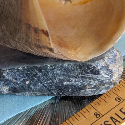 Brad Finch, Eagle River, Wi, "Night Duel" Horn Carving