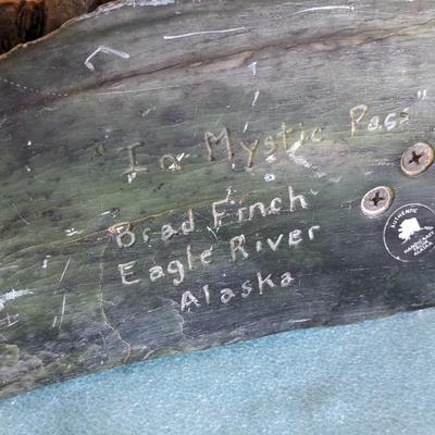 Brad Finch, Eagle River, Wi, Sheep Horn Carvings. "In Mystic Pass"