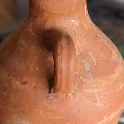 Large, Beautiful Clay Pitcher/Vase
