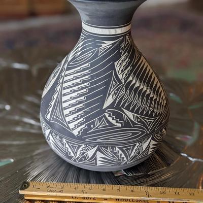 Signed Black Horse Navajo Pottery
